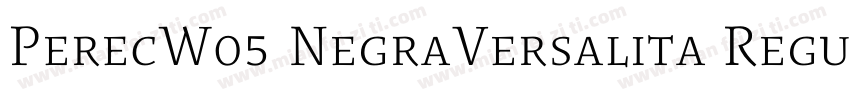 PerecW05 NegraVersalita Regular字体转换